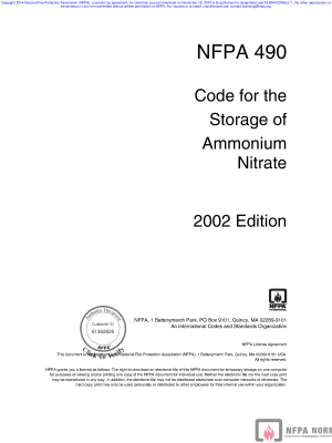 NFPA 490 PDF NFPA 490 PDF